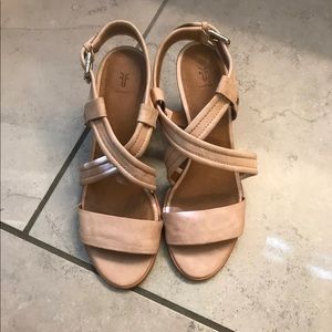 Frye Dani Crisscross Heeled Sandals